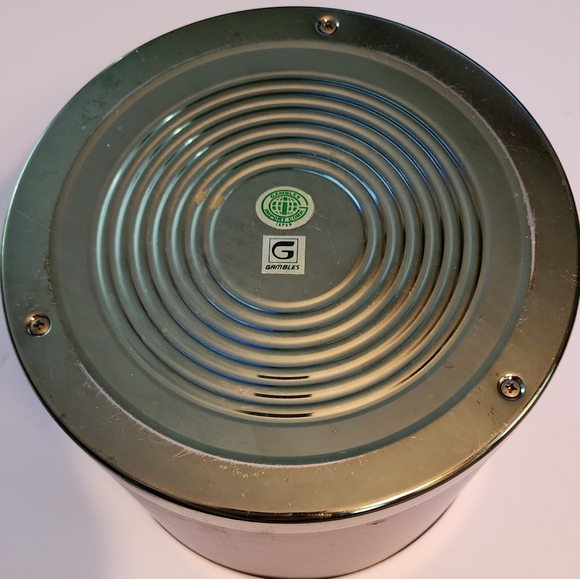 Faux Leather and Brass Heraldry Ice Bucket - Picture 5 of 5